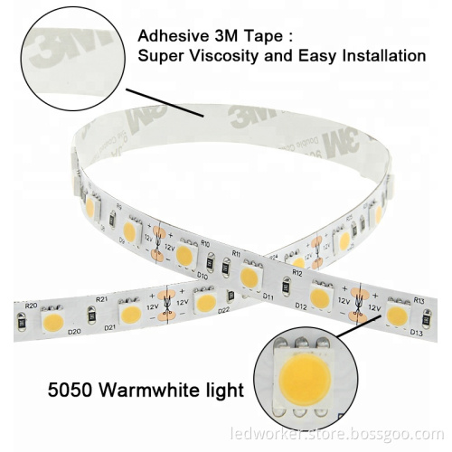 12V 24V SMD5050 High CRI Smart LED Strip - Factory IP20 60LEDs/M